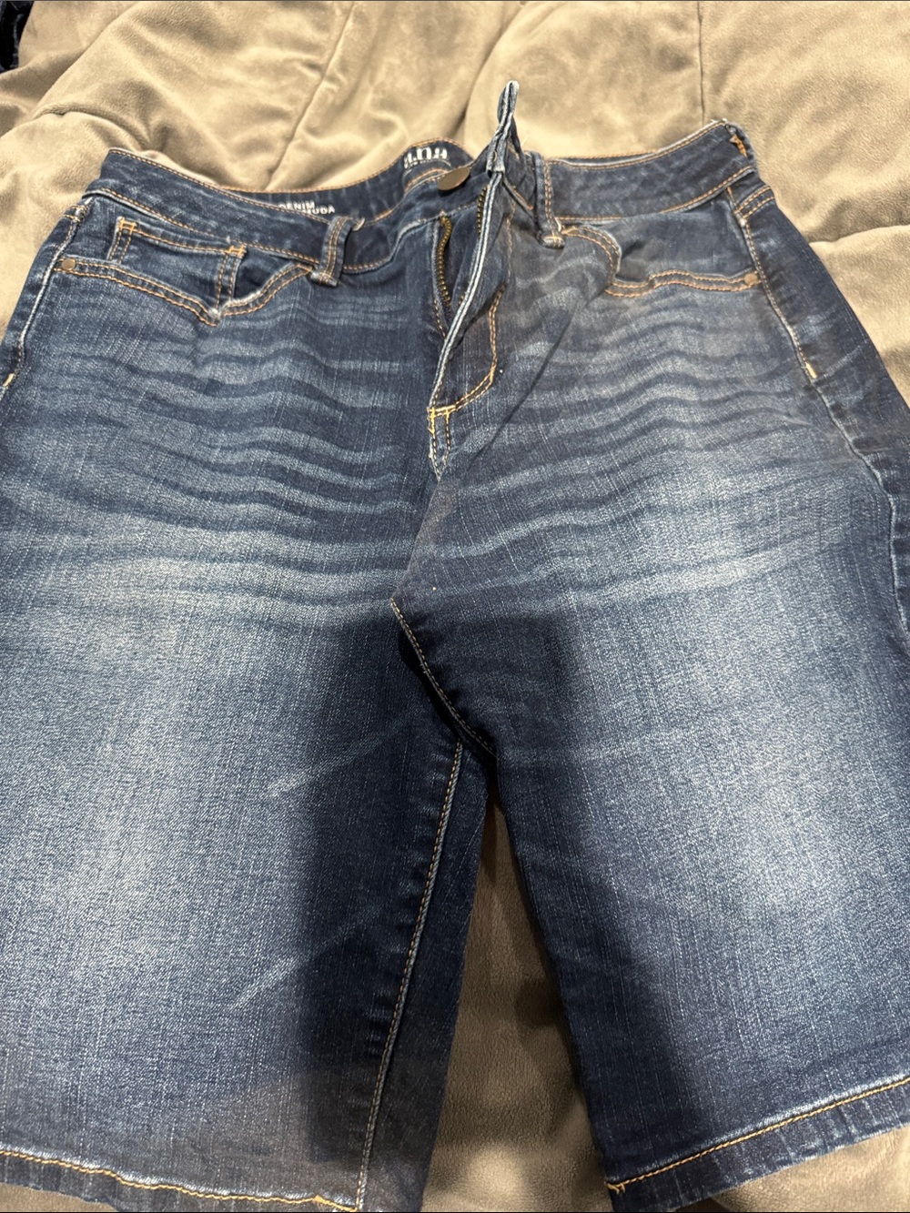 a.n.a women’s Dark Blue Washed Denim Shorts